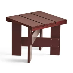 HAY Table For Outdoor Use|Outdoor Lounge Furniture*Crate Low Table 45x45x40 cm lacque pine, Iron Red