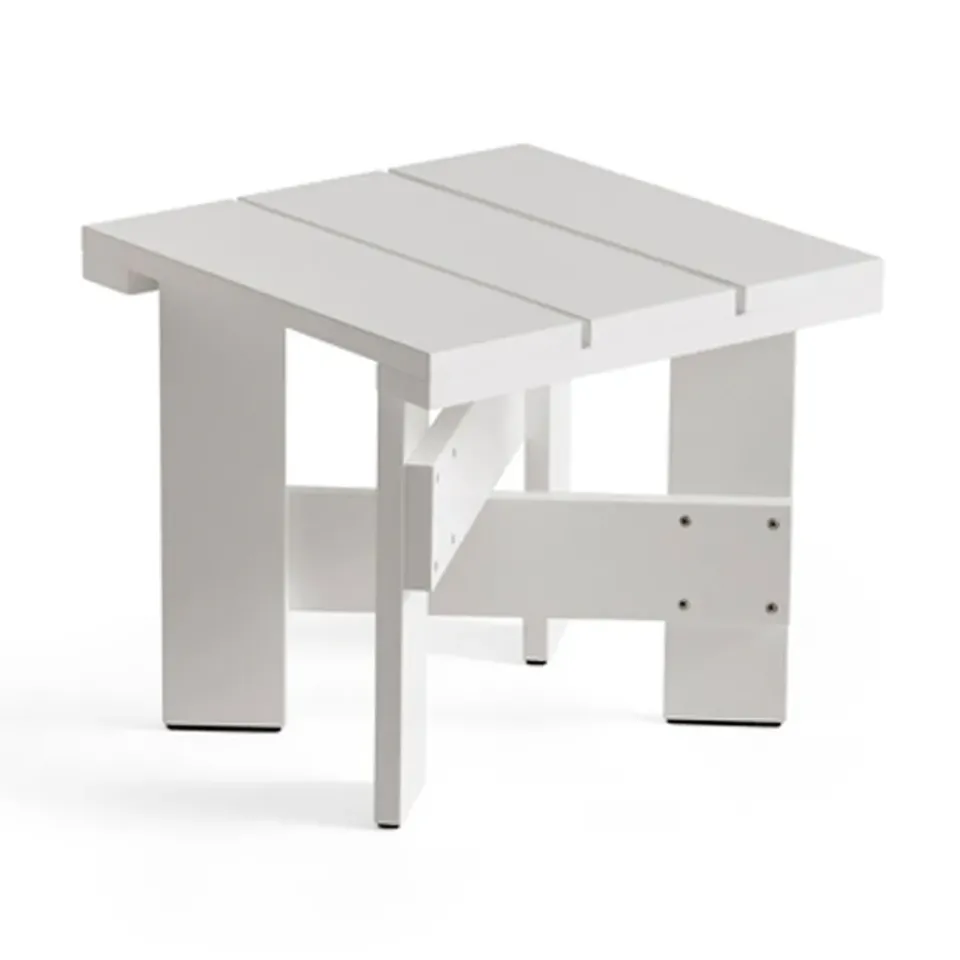 HAY Table For Outdoor Use|Outdoor Lounge Furniture*Crate Low Table 45x45x40 cm lacquered pine, White