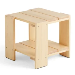 HAY Table For Outdoor Use|Outdoor Lounge Furniture*Crate Side Table 49.5x49.5x45 cm lacquered pine, Water-based lacquered pine wood Beige