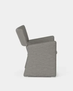 Massproductions Armchairs & Footstools*Crown Easy Chair, Nori 7757/33 Grey