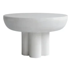 101 Copenhagen Side Tables*Crown side table low Ø65 cm, Bone White