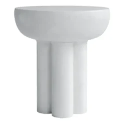 101 Copenhagen Side Tables*Crown side table tall Ø45 cm, Bone White