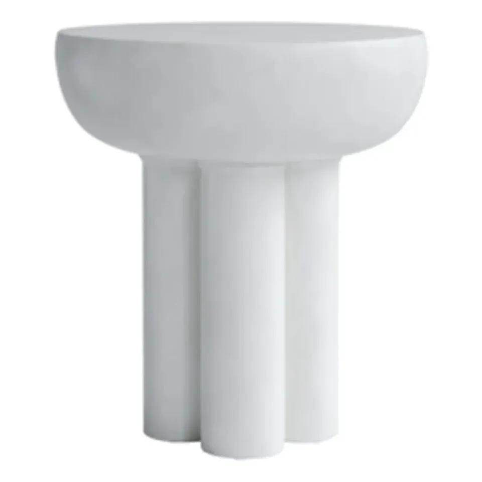 101 Copenhagen Side Tables*Crown side table tall Ø45 cm, Bone White