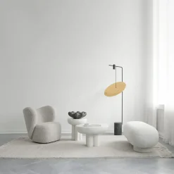 101 Copenhagen Side Tables*Crown side table tall Ø45 cm, Bone White