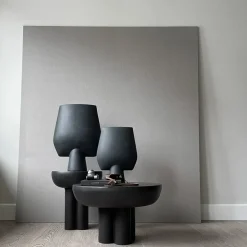 101 Copenhagen Side Tables*Crown side table tall Ø45 cm, Coffee BrownBlack