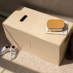 Nofred Children's Chairs|Children's Chairs*Cube Long storage box, Birch Beige
