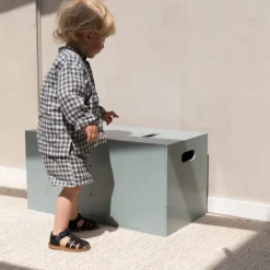 Nofred Children's Chairs|Children's Chairs*Cube Long storage box, Olive Green