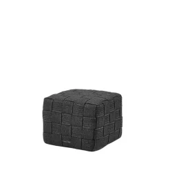 Cane-line Seating*Cube stool, Dark Grey