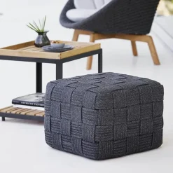 Cane-line Seating*Cube stool, Light Grey