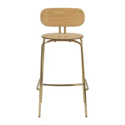 Umage Bar Stools*Curious bar stool 75 cm, Oak-brass Gold-coloured
