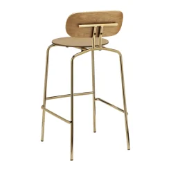 Umage Bar Stools*Curious bar stool 75 cm, Oak-brass Gold-coloured