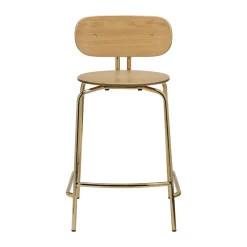 Umage Bar Stools*Curious barstool 65 cm, Oak-brass BeigeGold-coloured