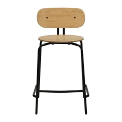 Umage Bar Stools*Curious barstool 65 cm, Oak-black BeigeBlack