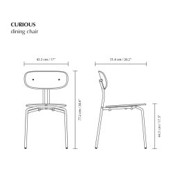 Umage Chairs*Curious chair, Smoked oak-black legs Brown