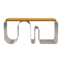 AYTM Seat Cushions & Pads*Curva seat cushion for bench 32x95.5 cm, Amber Yellow