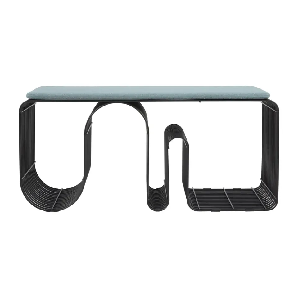 AYTM Seat Cushions & Pads*Curva seat cushion for bench 32x95.5 cm, Dusty Blue