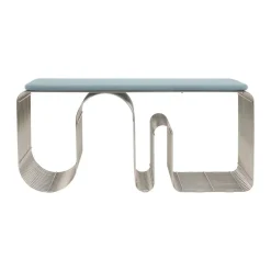 AYTM Seat Cushions & Pads*Curva seat cushion for bench 32x95.5 cm, Dusty Blue