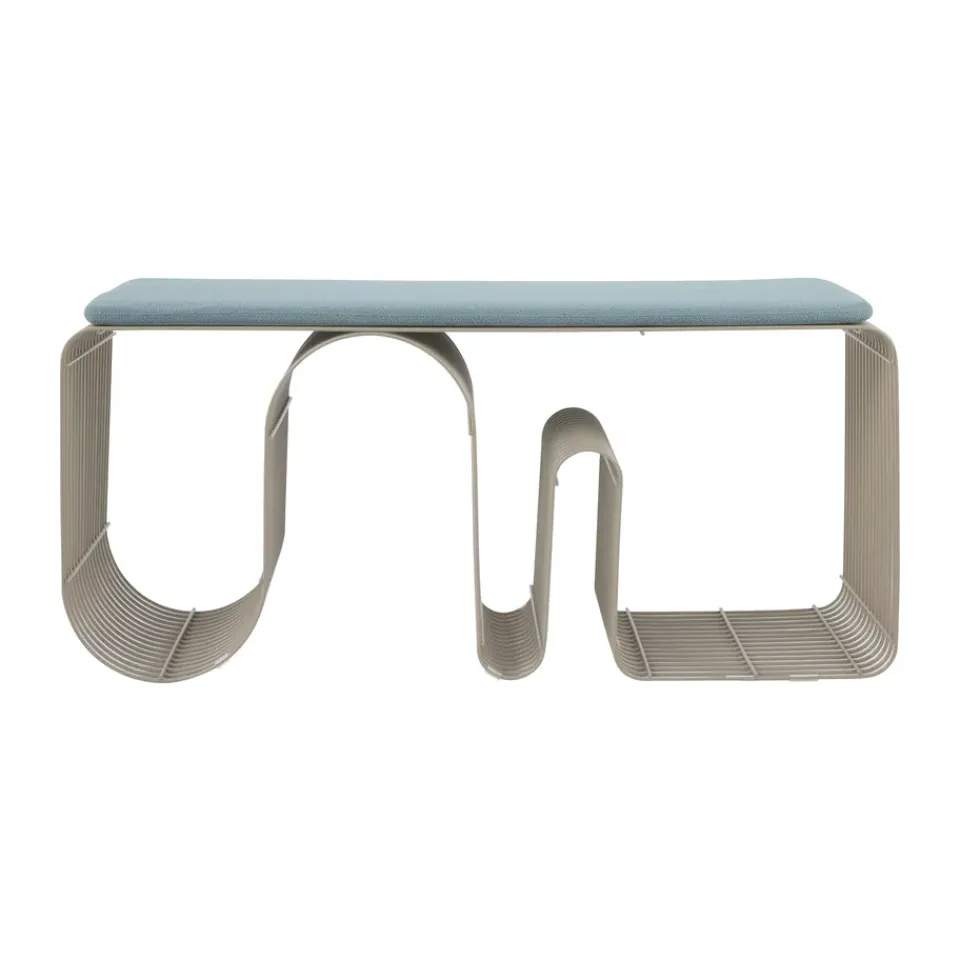AYTM Seat Cushions & Pads*Curva seat cushion for bench 32x95.5 cm, Dusty Blue
