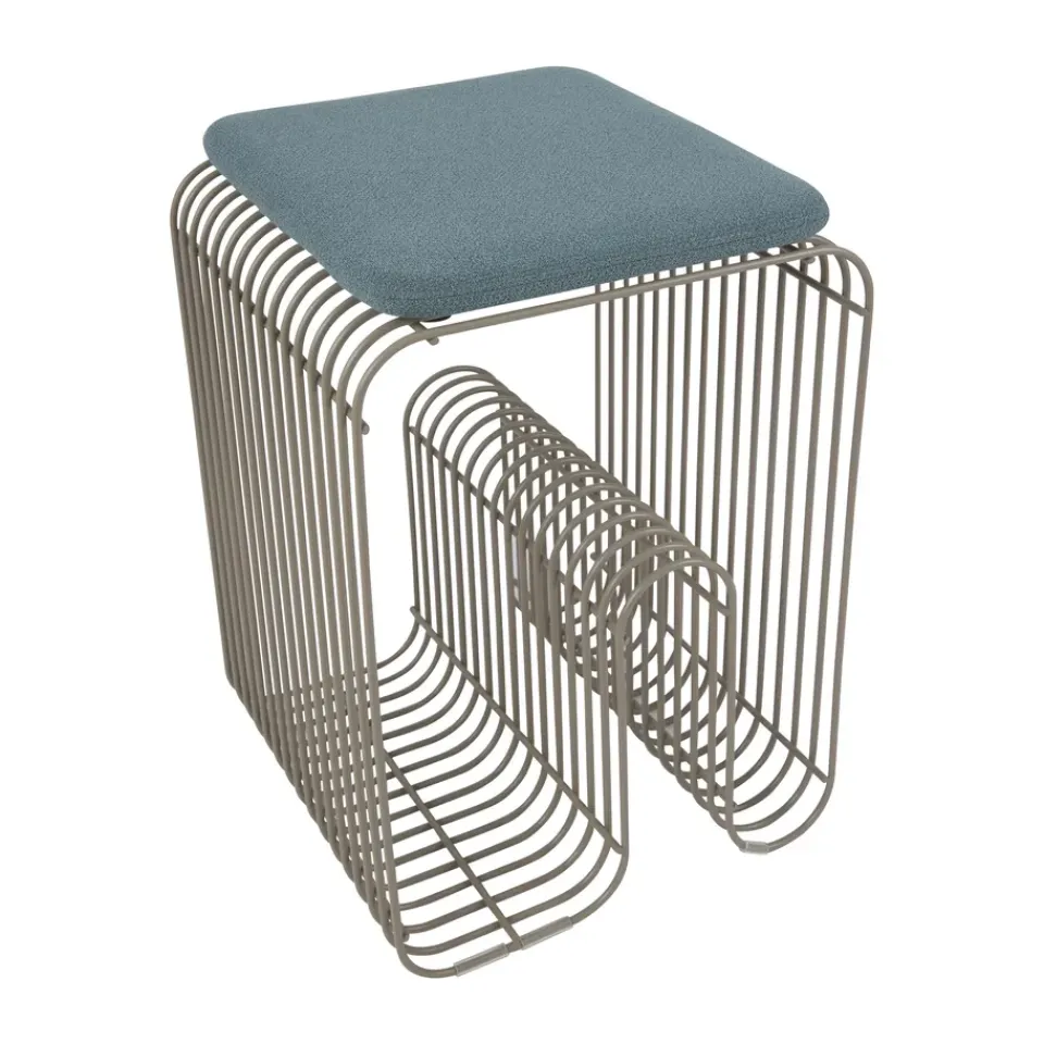 AYTM Seat Cushions & Pads*Curva seat cushion for Curva stool 27x32.5 cm, Dusty Blue
