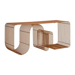 AYTM Benches*Curva seating bench 100 cm, Amber Orange