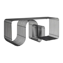 AYTM Benches*Curva seating bench 100 cm, Black