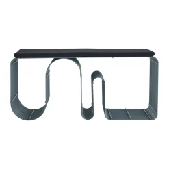 AYTM Benches*Curva seating bench 100 cm, Dusty Blue