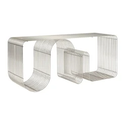 AYTM Benches*Curva seating bench 100 cm, Silver Black