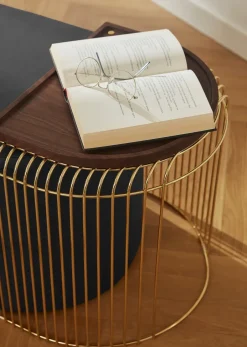 AYTM Side Tables*Curva table 45 cm, Gold Gold-coloured