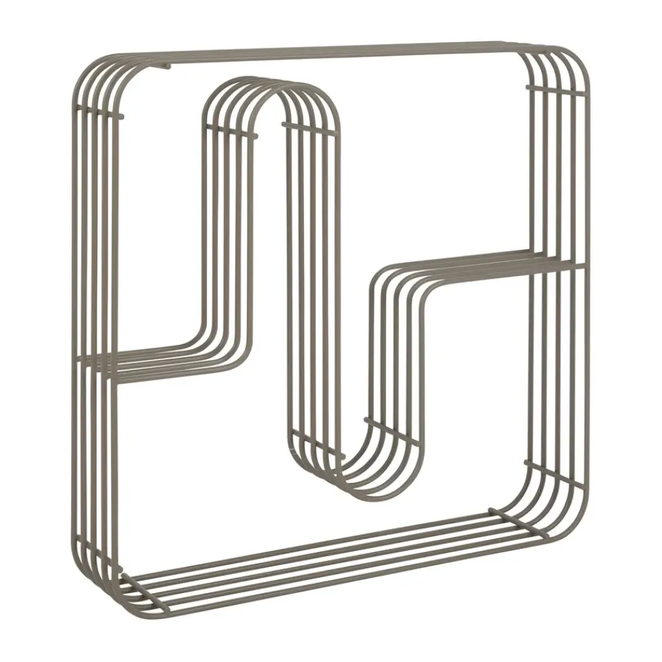 AYTM Shelves & Shelving Systems*Curva wall shelf square, Taupe Grey