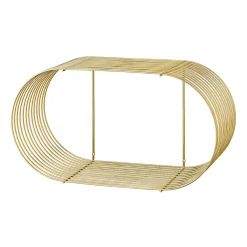 AYTM Shelves & Shelving Systems*Curva wallshelf, Gold Gold-coloured