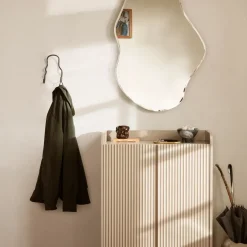 Ferm Living Clothes Hooks & Hangers*Curvature hook double, brass Black