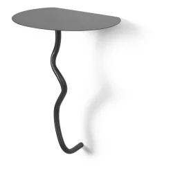 Ferm Living Side Tables*Curvature wall table, Brass Black
