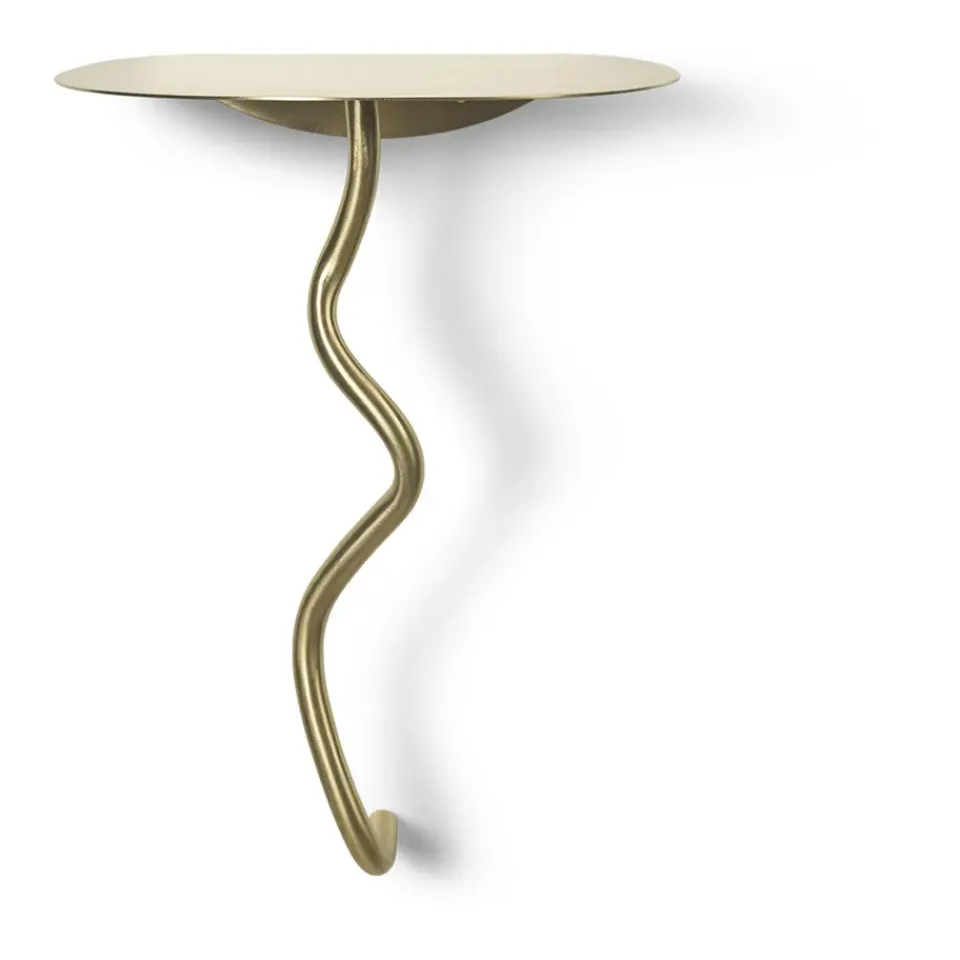 Ferm Living Side Tables*Curvature wall table, Brass Gold-coloured