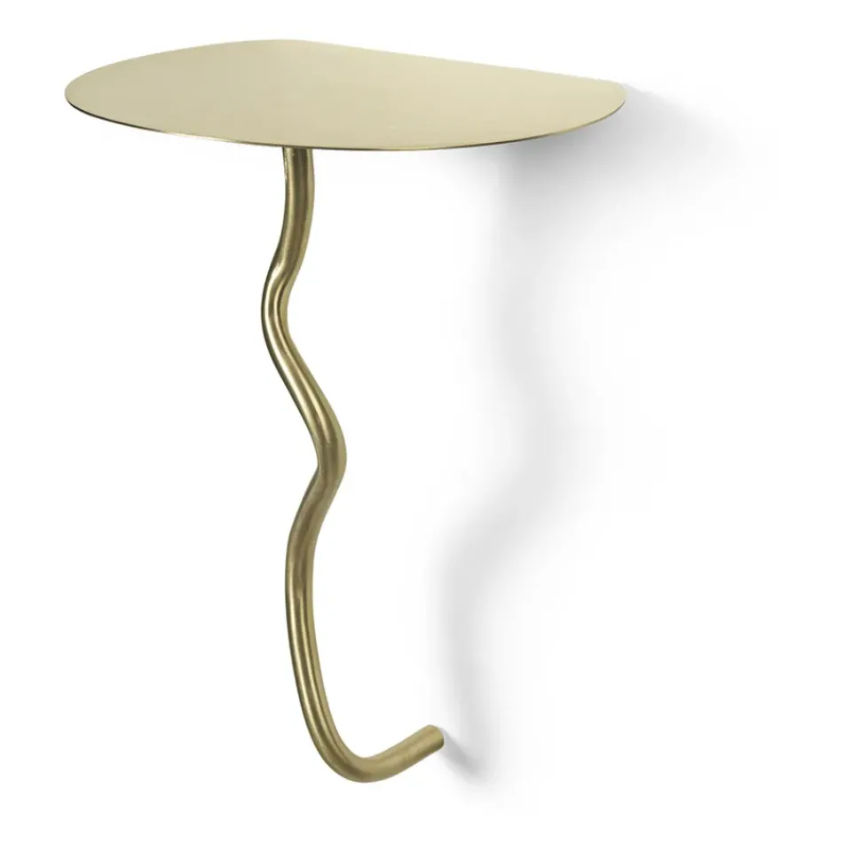Ferm Living Side Tables*Curvature wall table, Brass Gold-coloured