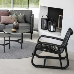 Cane-line Seating|Outdoor Lounge Furniture*Curve armchair, Lava Grey