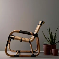 Cane-line Seating|Outdoor Lounge Furniture*Curve armchair, Lava Grey