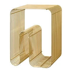 AYTM Stools*Curve chair, brass Gold-coloured