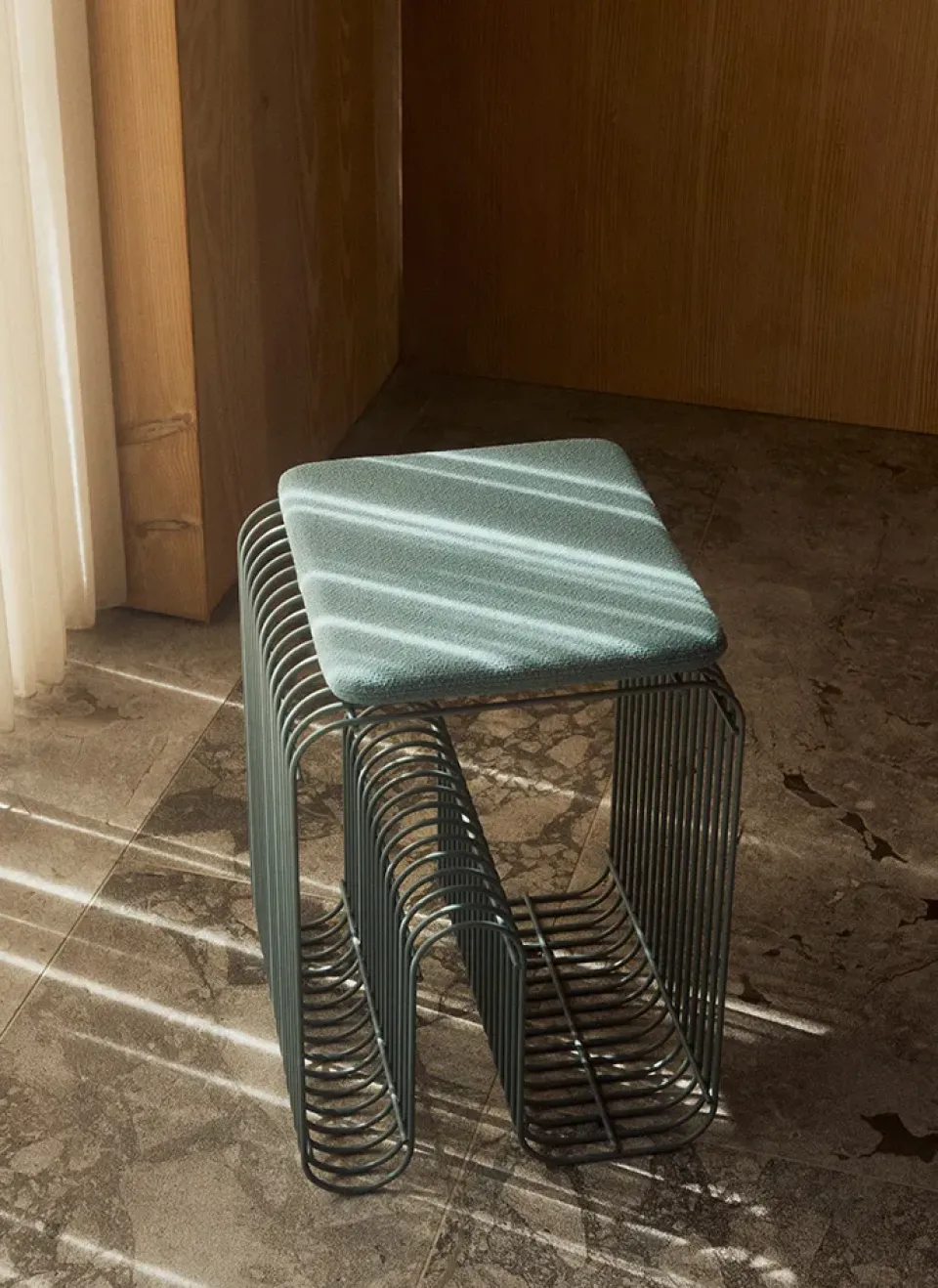 AYTM Stools*Curve chair, Dusty Blue