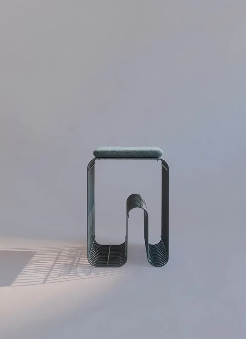 AYTM Stools*Curve chair, Dusty Blue