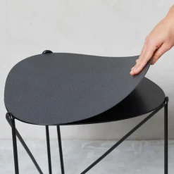 LIND DNA Side Tables*Curve Chameleon Hippo side table, -anthracite Black