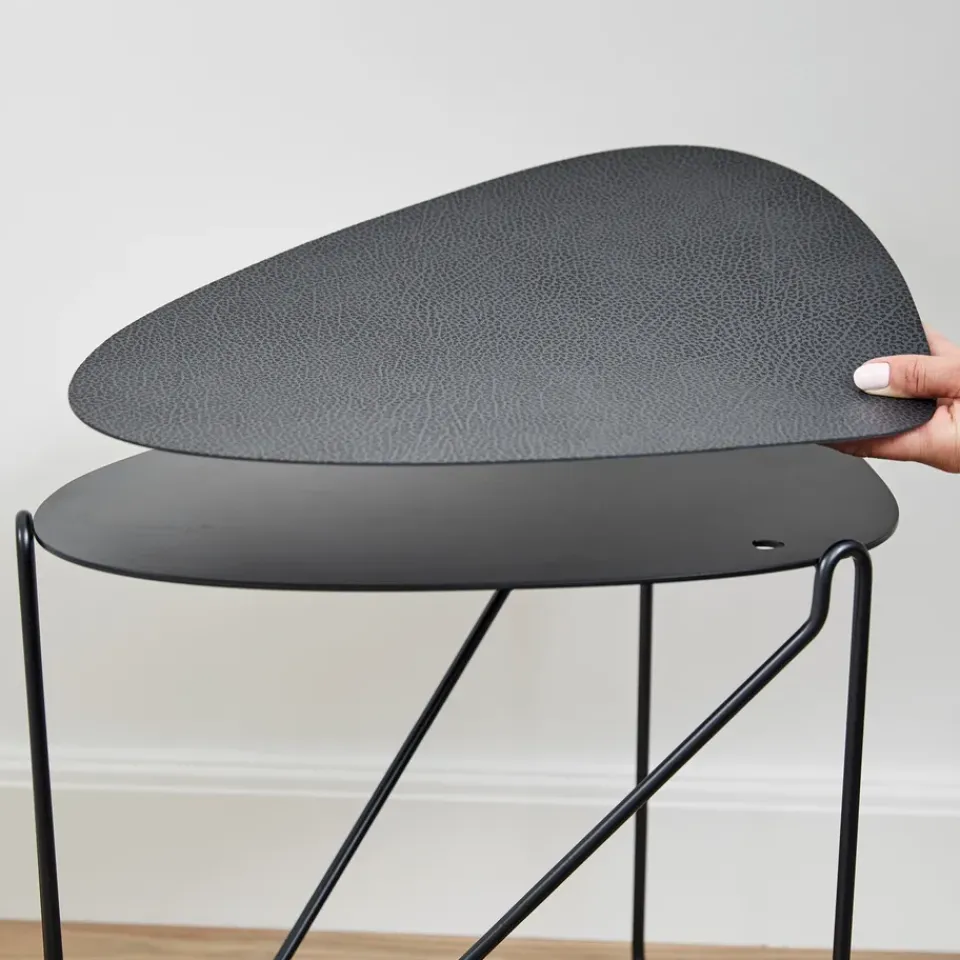 LIND DNA Side Tables*Curve Chameleon Hippo side table, -anthracite Black