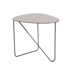 LIND DNA Coffee Tables*Curve Coffee table, Leather warm , bull, m Grey