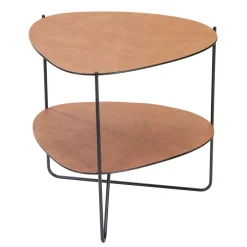 LIND DNA Side Tables*Curve Double Hippo side table, nature Beige