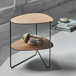 LIND DNA Side Tables*Curve Double Hippo side table, nature Beige