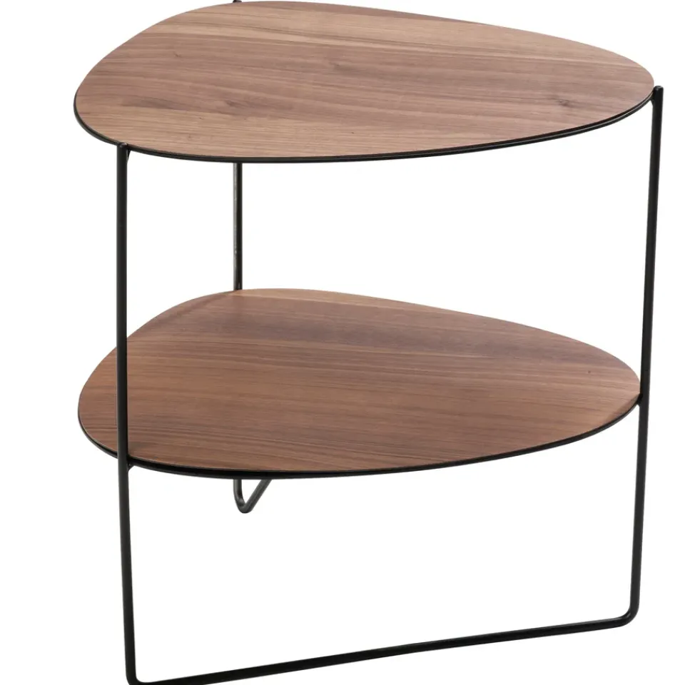 LIND DNA Side Tables*Curve Double Side board, Walnut Beige