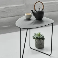 LIND DNA Side Tables*Curve Hippo side table L, -anthracite Black