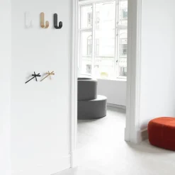 Normann Copenhagen Clothes Hooks & Hangers*Curve hook, Black