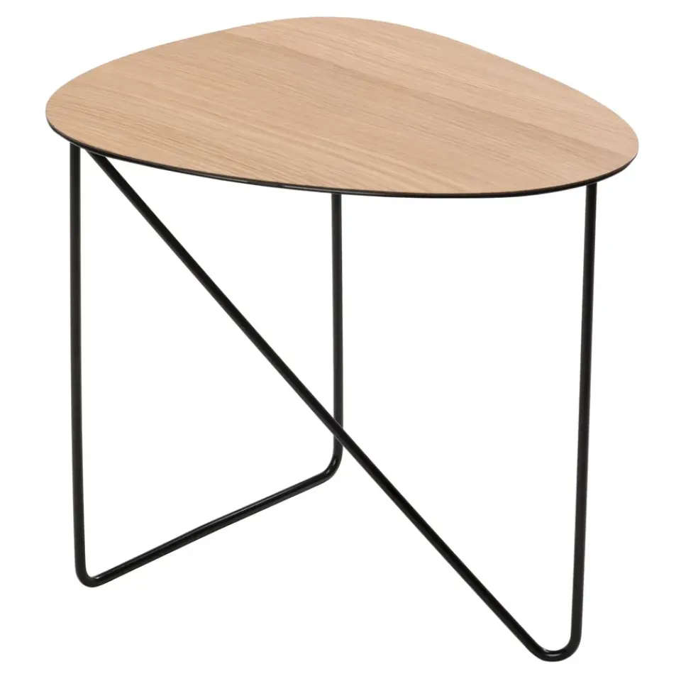 LIND DNA Side Tables*Curve side table M, oak BeigeBlack