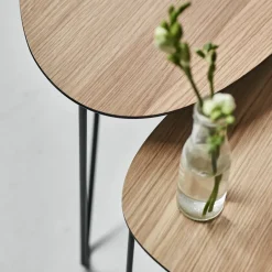 LIND DNA Side Tables*Curve side table M, oak BeigeBlack