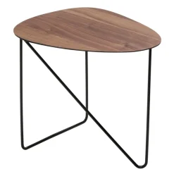 LIND DNA Side Tables*Curve side table M, walnut BrownBlack